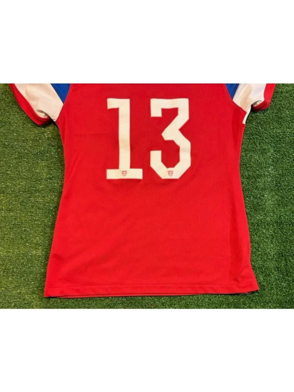 Team USA soccer jersey womens medium blue red nike alex morgan world cup 2014